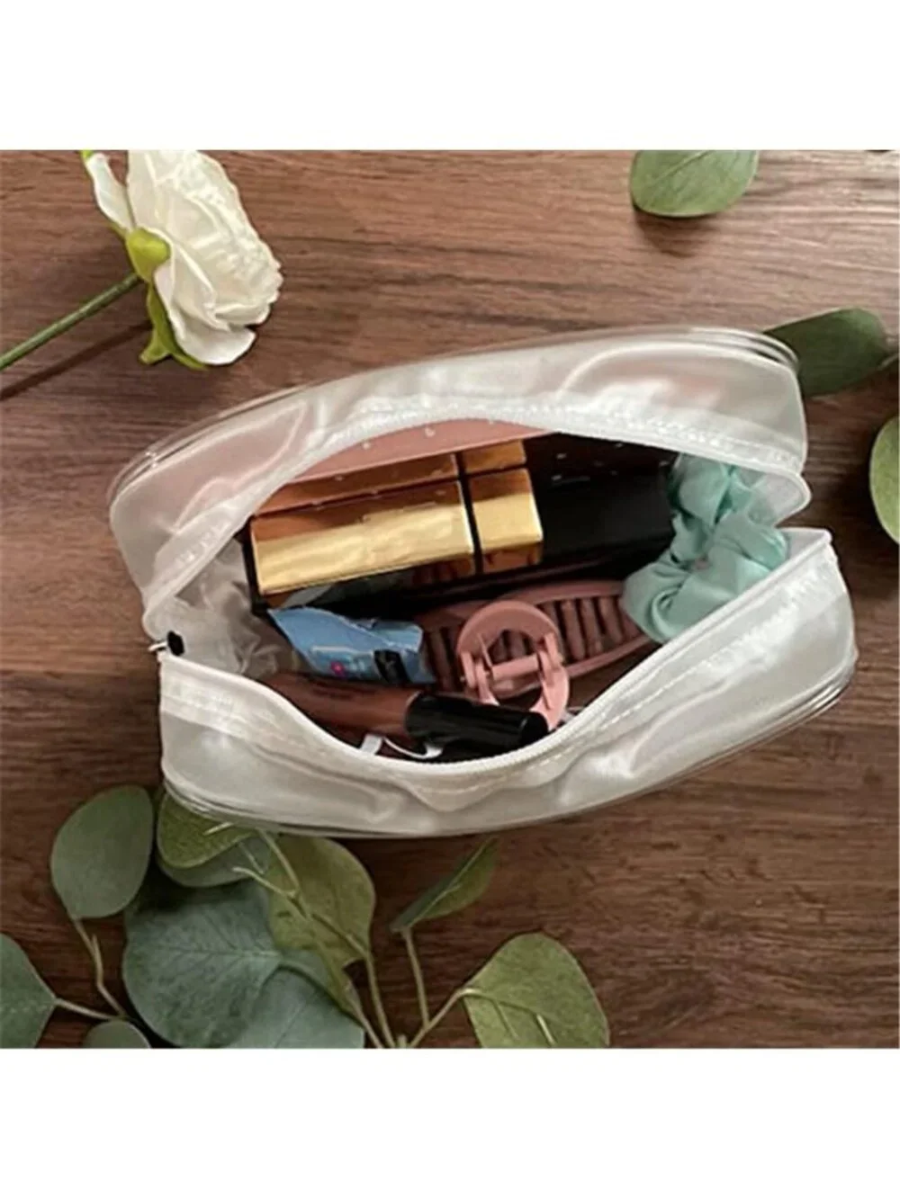 20 Pack Clear Cosmetic Bags Waterproof Travel Toiletry Makeup Zipper PVC Pouches